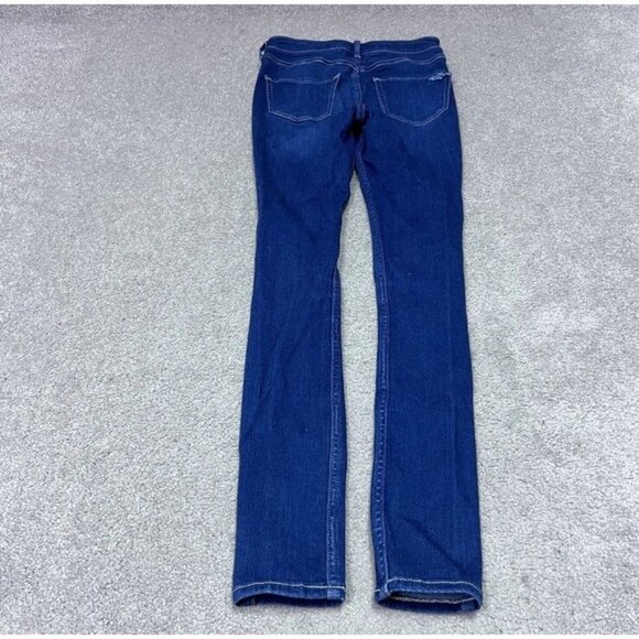 Hollister Ultra High Rise Jegging Distressed Faux Pockets Blue Size 1 - Picture 11 of 13